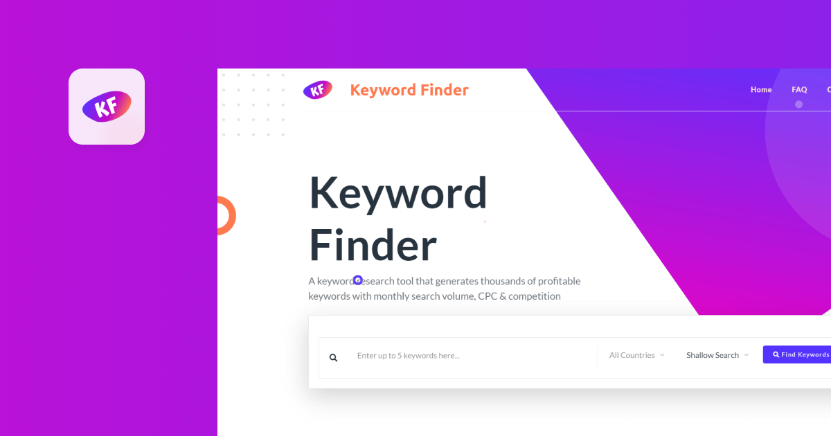 keyword-finde-io-homepage